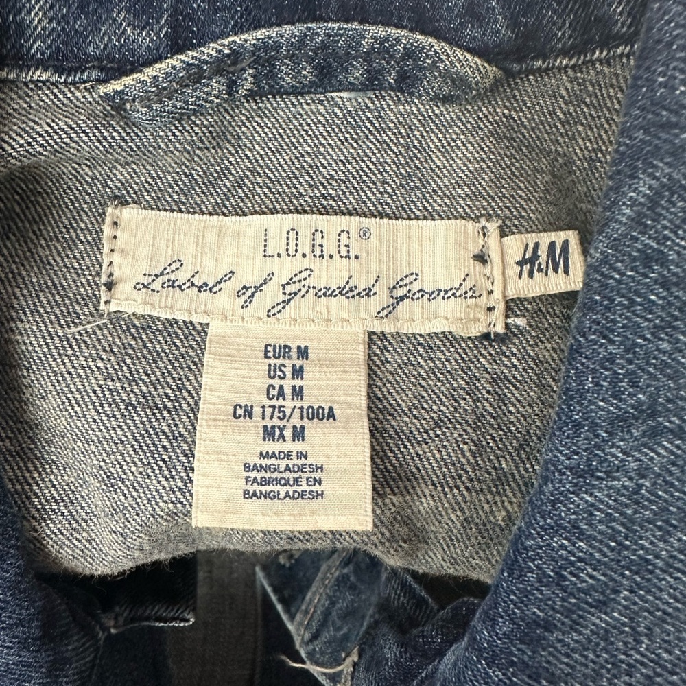 H&M loggDenim Jacket with Button Closure <<<204>>> - Picture 2 of 8